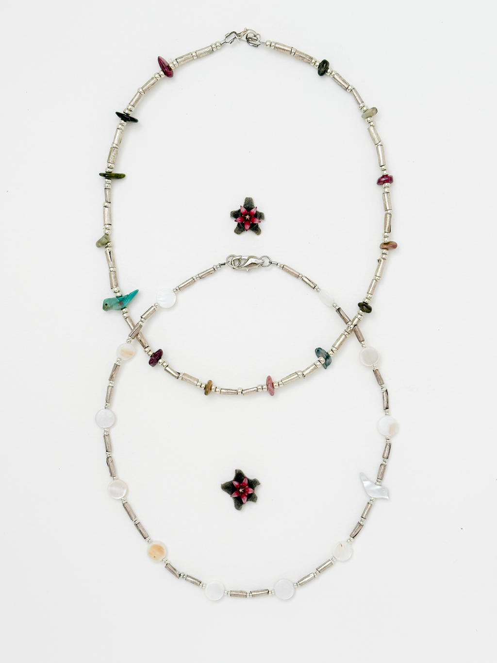 Mother of pearl bird necklace