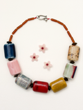 The Patchwork ceramic necklace (rectangular)